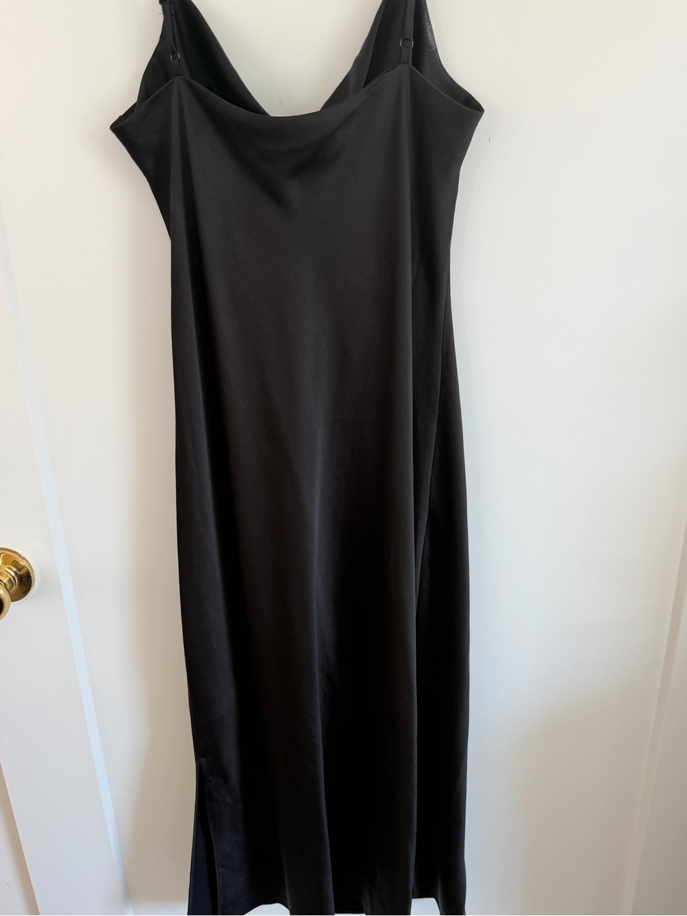 Express Women’s Black Cowl Neck Slip Dress M - Picture 3 of 6